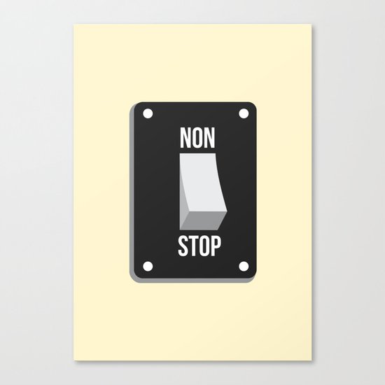 Never get turn off, R.I.P energy :( Canvas Print
