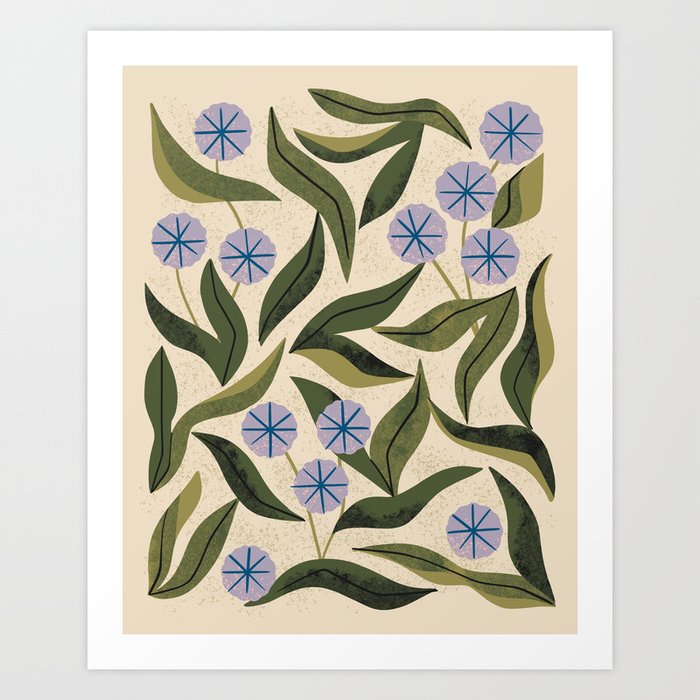 Periwinkle Plant Art Print