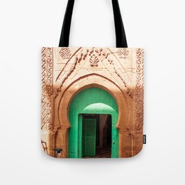 Emerald Door, Morocco Tote Bag