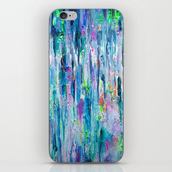 Silver Rain iPhone Skin