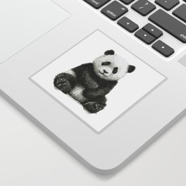 Panda Baby Watercolor Sticker