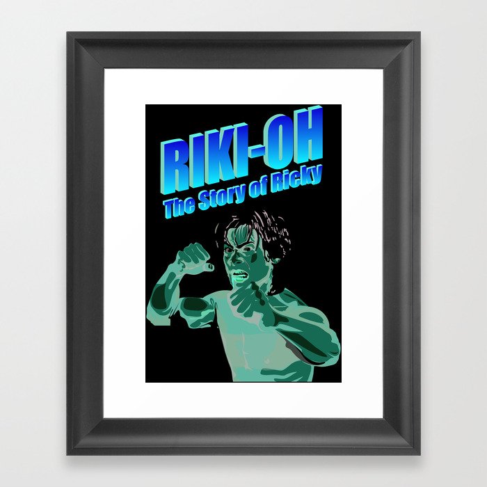 Riki Oh The Story Of Ricky Framed Art Print By Mikehalliday