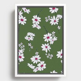 summer Floral seamless pattern Framed Canvas