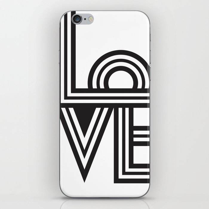 Love - Black & White iPhone Skin