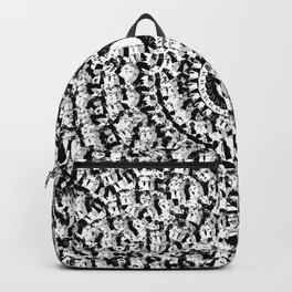 Black and White Arrows Hearts And Fist Backpack | Design, Pop Art, Pattern, Hoseajohnson, Graphicdesign, Black And White, Digital 
