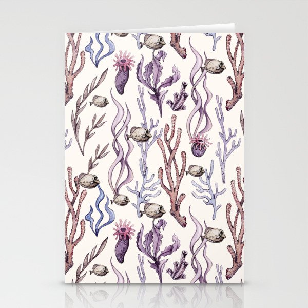 Underwater Plants Stationery Cards