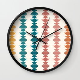 Geometric Southwestern Pattern V Wall Clock