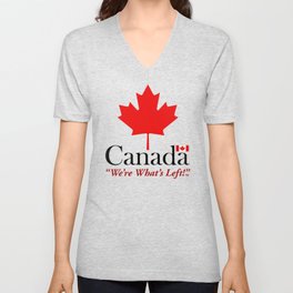 Canada Left V Neck T Shirt