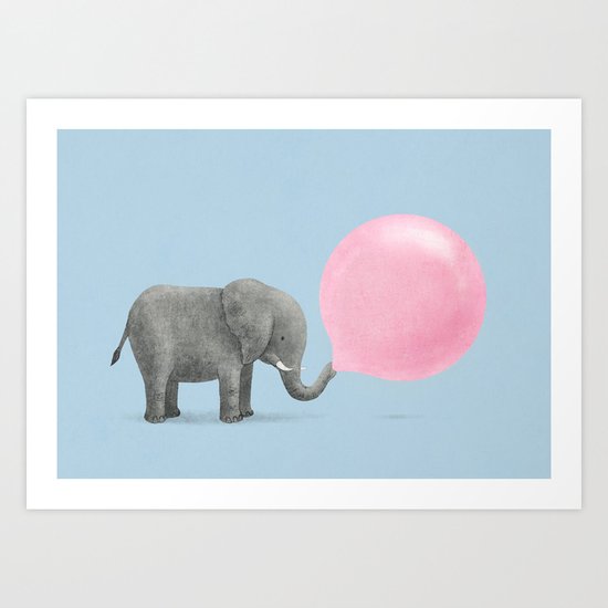 Jumbo Bubble Gum Art Print