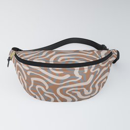 Blue & Brown Pattern Fanny Pack