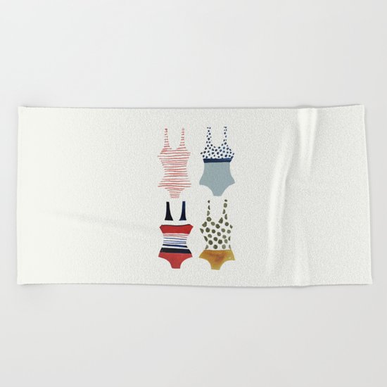 la nage Beach Towel