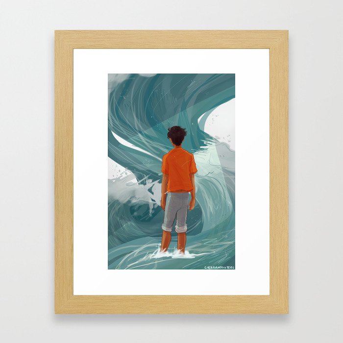 Son of Poseidon - Whirlpool Framed Art Print