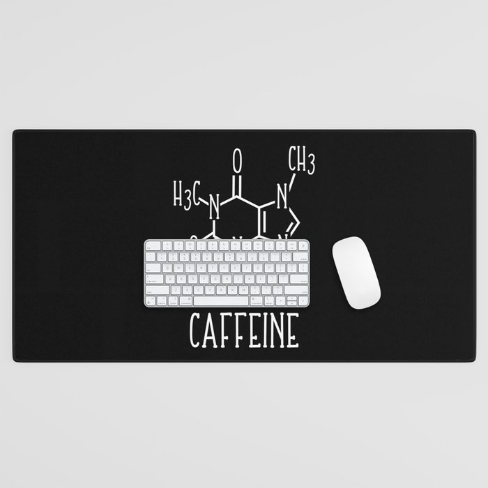 Caffeine Molecular Structure Chemistry Desk Mat