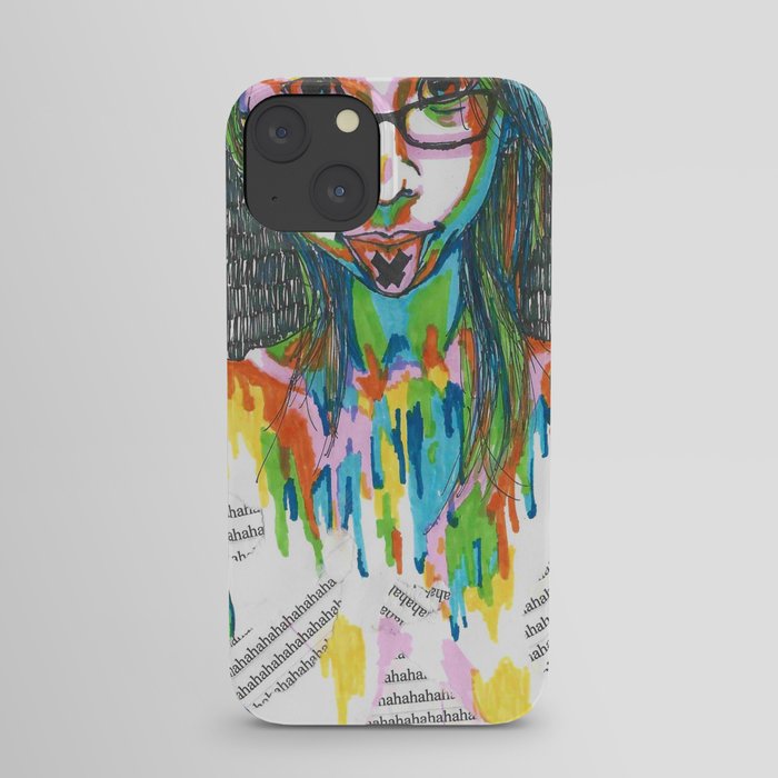 Insane Girl Tries to Better the World  iPhone Case