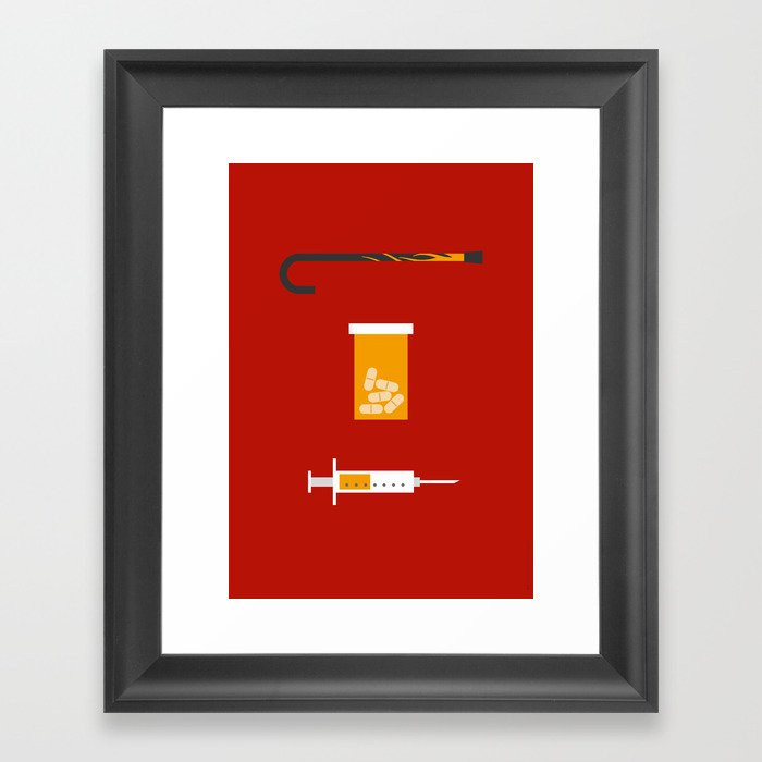 Iconic TV Shows: House MD Framed Art Print