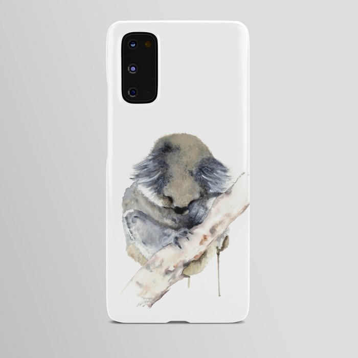 Koala sleeping Android Case