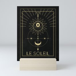 Le Soleil or The Sun Tarot Mini Art Print