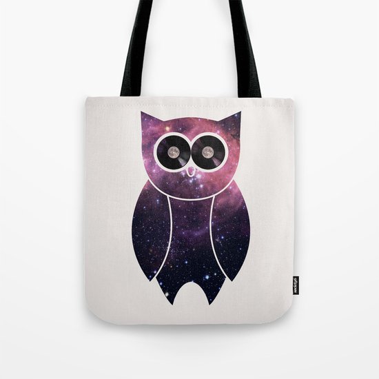 Owl Night Long Tote Bag