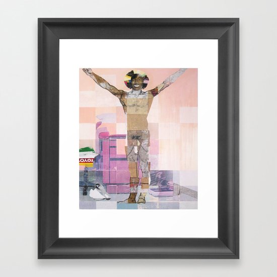 Caster Semenya's Gender Test Framed Art Print