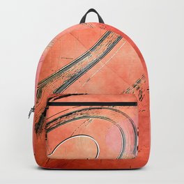 Space orange Backpack
