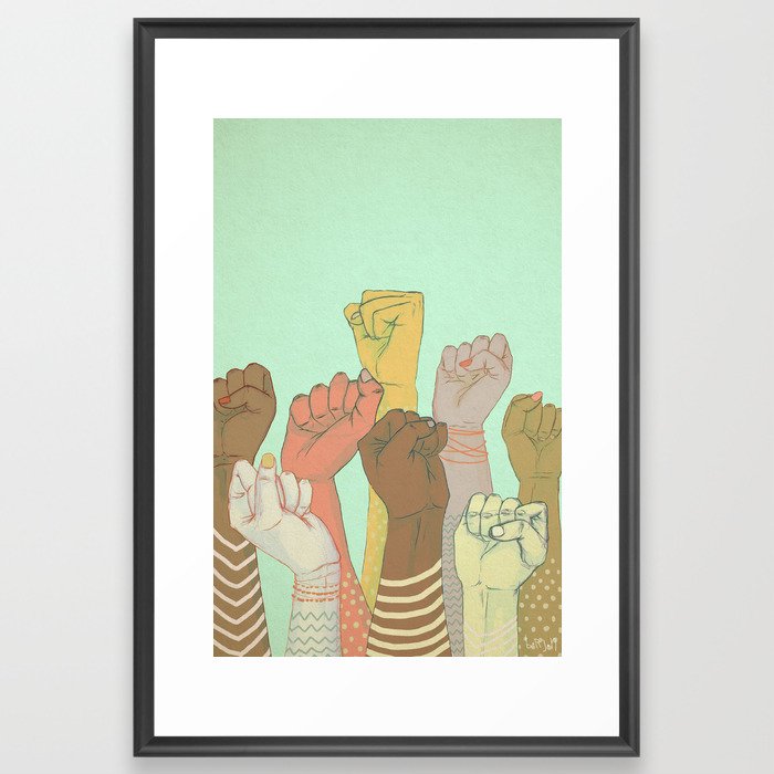 together Framed Art Print