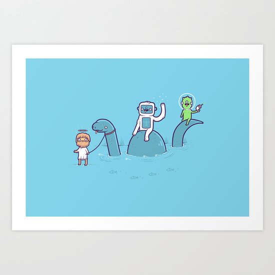 Mythical Creatures Art Print