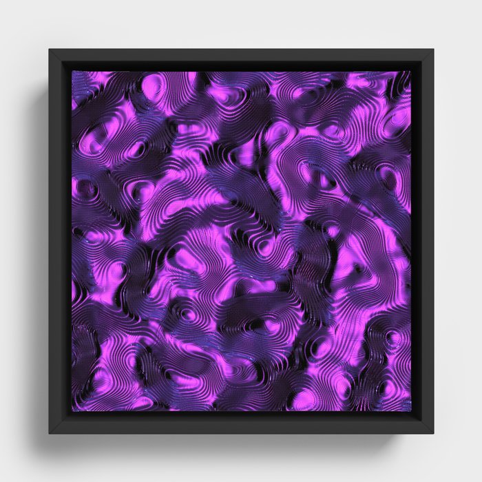 Reflective relief Framed Canvas
