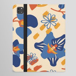 Tropical Botanical Spring Flowers iPad Folio Case