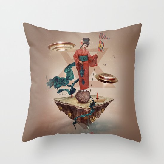 fly away Throw Pillow