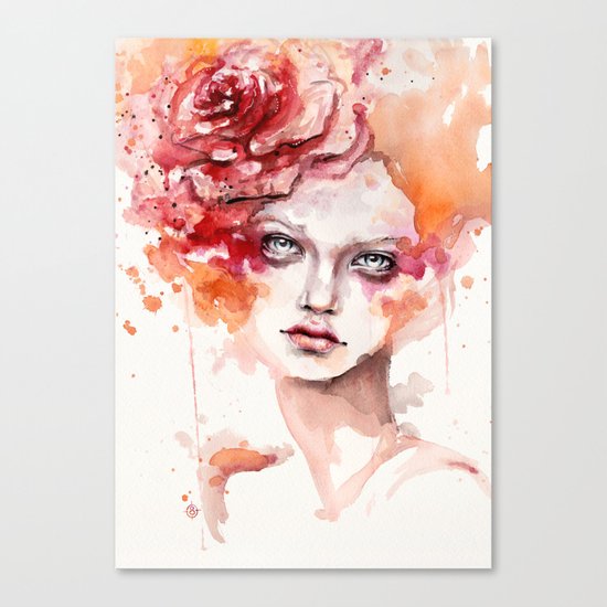 Peaches & Cream Canvas Print