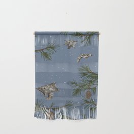FLYING SQUIRRELS IN THE PINES (twilight) Wall Hanging