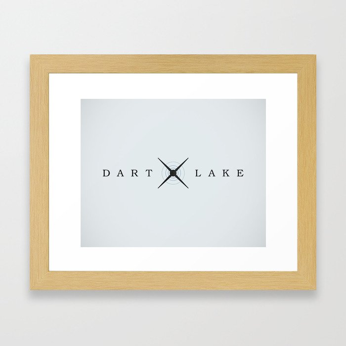 DART LAKE Framed Art Print