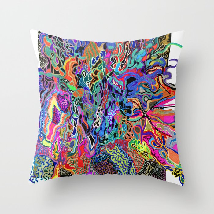 Outside of the Box Throw Pillow