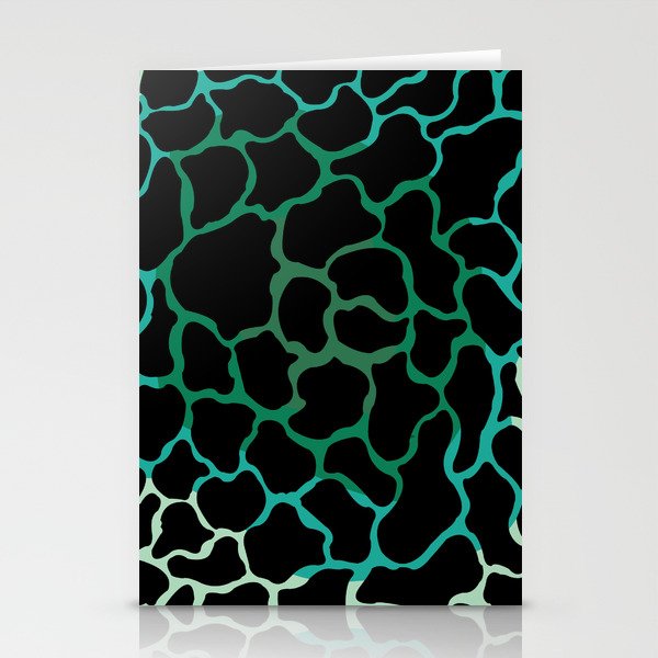 abstract shades of green Stationery Cards