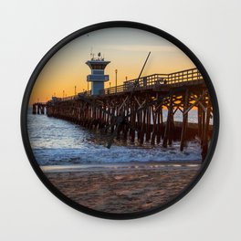Seal Beach Sunset Wall Clock