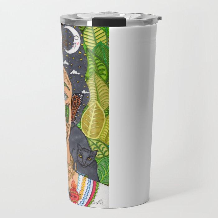 Frida Kahlo Monarca Travel Mug