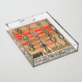 Traditional Vintage Moroccan Berber Design Acrylic Tray