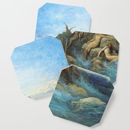 Gustave Doré - The Oceanids (The Naiads of the Sea) Coaster