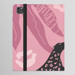 Tropical Jungle Pink Leopard iPad Folio Case