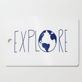 Explore the Globe x Ocean Blue Cutting Board