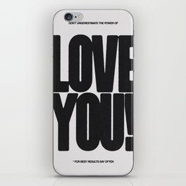 Love You! iPhone Skin