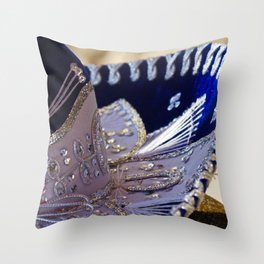Mexico Photography - Blue And Silver Sombrero Throw Pillow