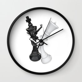 Chess dancers Wall Clock