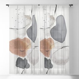 Abstract World Sheer Curtain