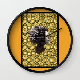 Femme Fatale Pattern Wall Clock