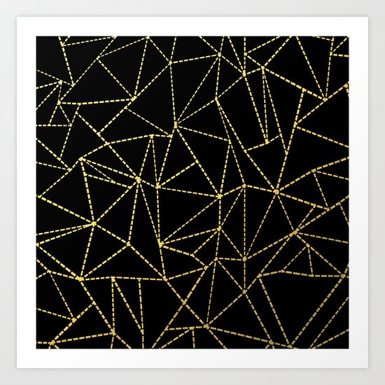 Ab Dotted Gold Art Print