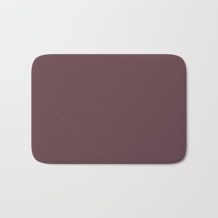 Dark Raspberry Purple Solid Color - Popular Shade 2022 PPG Gooseberry PPG1048-7 Bath Mat