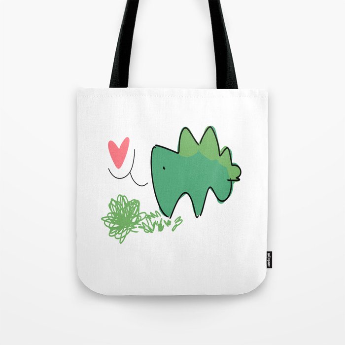 stegosaur-love Tote Bag