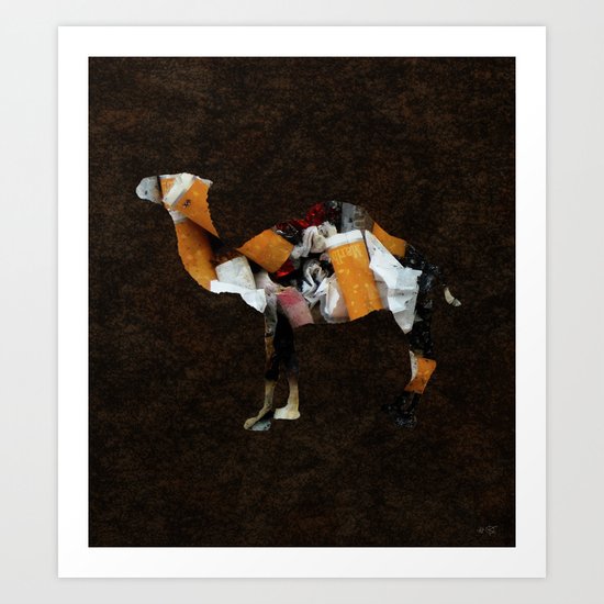 Camel Collage 3 Art Print