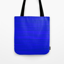Natural Stripes Modern Minimalist Pattern in Double Electric Blue Tote Bag